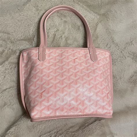 goyard pink purse|goyard tote pink.